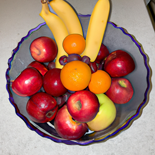 A bowl of fresh fruit.
